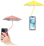 Pink YellowMagnetic Cell Phone Umbrella for Sun,Outdoor Phone Sun Shade Shield V1258-DP01-I-00092