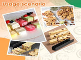 6 Pcs Carbon Steel U Shape Baking Mold Set, Non Stick Cookie Bread Loaf Pans for Home Baking, Black V1188-MS-721-197