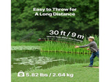 24 in Aquatic Weed Rake, 8.7 in Double Sided Lake Weed Rake, Pond Weeds Cutter with 30ft Rope, Tie V952-SCPSSKPX30FTNC6UBV0