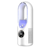 White Bladeless Misting Desk Fan - 30.5cm USB Powered 3 Speed Personal Cooling Fan with Mist V888-ELOSUNG57518
