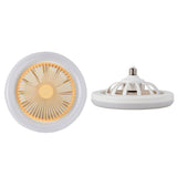Ceiling Fan Light 30W ABS Housing 9.8in 2 in 1 White E27 LED Mini Lighting Ceiling Fan for Living V1294-YM0703-3114230020911