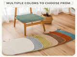 Set of 4 Chair Cushion with Ties for Dining Chairs Non Slip Kitchen Dining Chair Pad and V1188-ZC-LHJ-616