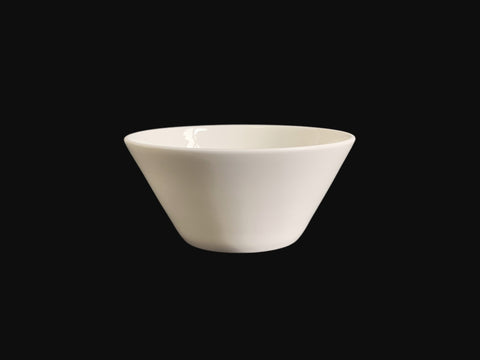 bulk 24 White Fine Bone China V Shape Bowl 4.25in 11cm V637-TAB38667