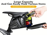 Bicycle Saddle Bag Large Capacity Water-Resistant Storage for Cycling Essentials V1106-139-BLA-80416