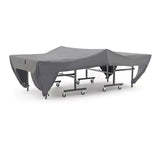 Premium Outdoor Ping Pong Table Cover Waterproof Sunproof Dustproof, Fits Standard Tables with V1341-ZY-NVW7PS4R-400D-GREY