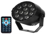 12LED Chips Spotlight RGB Sound Control Stage Light with Remote Control for Party KTV V1294-YM0901-3119200161711