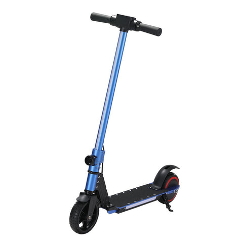 Electric Scooter 130W 16KM/H LED Light Folding Portable Riding Commuter Blue ESC-S32-6-BL