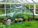 Portable mini greenhouse for plants, clear walk in garden grow tent, 36 inch plastic Greenery V1366-AZ2-W-27818
