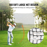 VEVOR 10x10ft Golf Practice Net Indoor Hitting Net for Baseball Hockey Soccer V952-JQW10X10YCDWM48OPV0