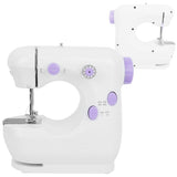 Household Mini Multifunction 2 Speed 2 Thread Electric Sewing Machine Equipment 100240VWhite and V1294-YM0901-3117200109214