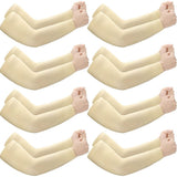 8 Pairs Elderly Skin Thin Protector Sleeves Bruise Abrasions Protective Arm Sleeve V1370-AZ4-17513