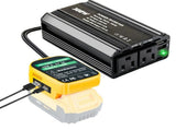 300W Power Inverter Compatible with Makita, DC 18V to AC 110-120V Battery Inverter, Portable Battery V1107-CS-MZJSDHHY11