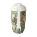 Salad Cup PP Portable Salad Container with Lid and Fork for Travel Outdoor Exercise 1000ml V1294-YM0901-3118240159811