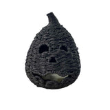 Halloween Seaweed Woven Pumpkin Tabletop Ornament Lantern Style Handcrafted Natural Look Seasonal V1366-AZ2-W-27157
