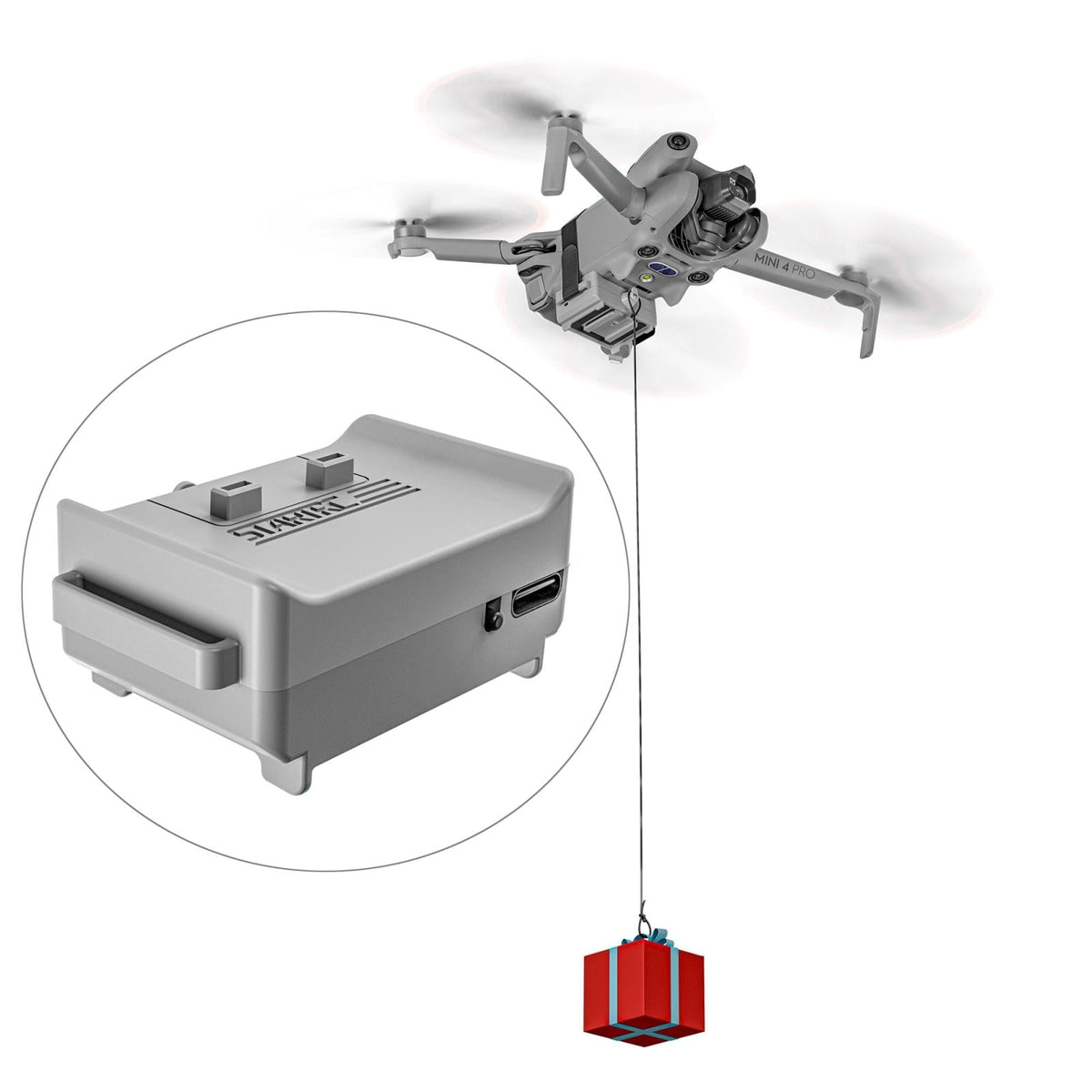 Mini 4 Pro Magnetic Air Dropper Parabolic Bracket PRL-H6760POD – ZNTS ...