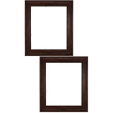 Canvas Floating Frame Coffee Wooden Wall Hanging Picture Frame V1369-AZ3-W-20846