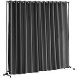 VEVOR Room, 8 ft x 10 ft Portable Panel Room with Wheels Curtain V952-BLP196120INCHM4BSV0