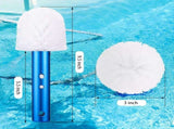 Corner and Step Pool Round Brush, Pool Step and Corner Brush, 180 Degree Rotation Handle Scrub Brush V1258-DP02-C-321