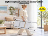 Giantz 3 Step Ladder Multi-Purpose Folding Aluminium Light Weight Platform LD-H-ALU-S1-3STEP