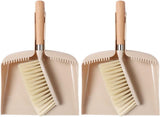 2 Set Mini Dustpan and Brush Set for Desk and Keyboard Beige V1237-ZY-818-213