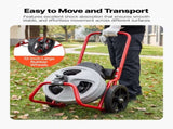 Drain Cleaner 22m x 9.5mm, Sewer Snake Auger Manual Feed on Wheels, Portable Drain Cleaning V952-GDSTJLSGTSSD3Q964001V3