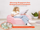 91 cm Round Bean Bag Chair with Removable Cover & Dutch Velvet Pink V952-YXDDY3539INCTJHGXV0