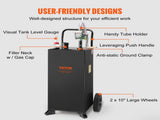 114L Gas Caddy, Fuel Storage Tank with Wheels, Portable Fuel Caddy with Manuel Transfer Pump, V952-SYJYCBXGGJ2307OLTV0