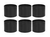 6PCS Furniture Leg Extender Plastic Round 4in Rise Black Furniture Risers for Home Office Sofa V1294-YM3114220090611-0421