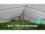 Instahut 50% Shade Cloth 3.66x10m Shadecloth Wide Heavy Duty White SH-CL-366X100-100-R-WH