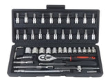 Basic automotive repair manual tool set, including a set of mechanical tools, including ratchet V1106-HEGJ-001