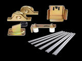 Sliding Gate Hardware Accessories Kit - 6m Track, Wheels, Stopper, Roller Guide V63-817983