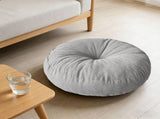 Floor Cushion Round Seat Pad 19.5Inch Thick Sitting Pillow Non Slip Floor Pouf for Living Room V1370-AZ4-09396