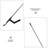 Heavy Duty Roof Leaf Cleaner with Extendable Handle and Detachable Gutter Scoop for Efficient V1369-AZ3-W-18752