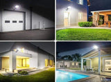 2-Pack 80000LM Black Solar Street Light with 504 LEDs and Remote Control V178-59192