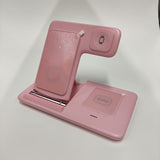 Pink 20W Foldable 3-in-1 Wireless Charger V1221-PINK-20W-FOLDABLE-3-IN-1-WIRELESS-CHARGER