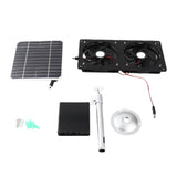 Solar Exhaust Fan IPX7 Waterproof Safe 20W Solar Panel Ventilation Fan with Energy Storage Box for V1294-YM0901-3111240101311