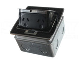 10A 250V Pop Up Double Power Outlet, Black V1202-V1-MOLSBIP2P-BK