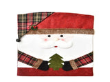 6PCS Xmas Chair Back Cover Cartoon Soft Reusable Removable Santa Design Chair Protectors Cover for V1294-YM0901-210701SH0846