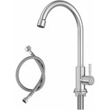 Cold Water Faucet for Kitchen with 304 Stainless Steel Nuts, cold water use, stainless steel V1189-LC-LY-00012