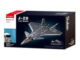 Sluban B1187 Model Kit 144 J20 Mighty Dragon Chinese Stealth Fighter Jet Plane Modern PLAAF Bu SLB1187