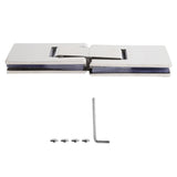 180 Degree Stainless Steel Door Clamp Bathroom Glass Clip Holder Bracket for Home Bathroom V1294-YM0901-3114210047911