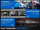 10 4K Mirror Dash Cam, 2K Rear Camera, WiFi GPS ADAS BSD, Stream Media, 64GB Included V462-TA-123-01