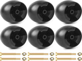 (6 Pack) Replacement 5" Mower Deck Wheels Kit, Compatible with MTD Cub Cadet 734-04155 Toro 112-0677 V1258-DP02-C-916