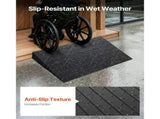 Rubber Ramp, 7.62 cm Rise Ramp Doorway, 3 Channels Cord Cover Rubber Solid V952-WFSLYP24X42X3I8PSV0