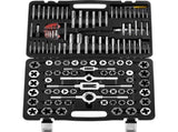 Tap and Die Set, 116-Piece Include Metric and SAE Size, Bearing Steel Taps and Dies, Essential V952-SZHMJZSZBY116ORORV0