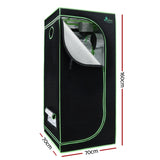 Green Fingers Grow Tent 70x70x160CM 1680D Hydroponics Kit Indoor Plant Room System GT-D-70X70X160-TOP