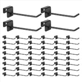 96 Pcs Gridwall 4 Inch Black Metal Panel Hook Hanger Square Tube Cubicle Coat Hook Peg V1192-AZ-W-22098