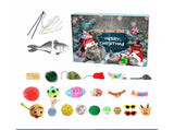 Cat Advent Calendar 2024 Christmas Countdown Calendar Xmas Gift for Kitten Toys 24Pcs V1263-JX-1332
