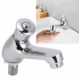 G1/2 Copper Time Delay Faucet Basin Sink Water Tap for Home Kitchen Bathroom Public Places V1294-YM0901-3112200112711