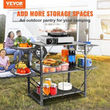 VEVOR Kitchen Table, One-piece Folding Portable Cook Station with A Carrying Bag, Aluminum V952-BJKYDCFHSBDSTYUGSV0